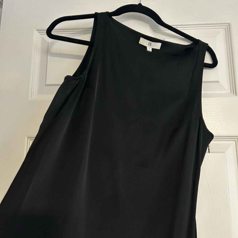 Banana Republic Satin stretch black evening dress